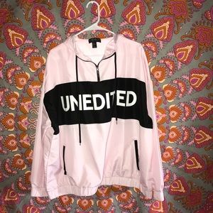 Unedited Bomber Jacket - Light Pink